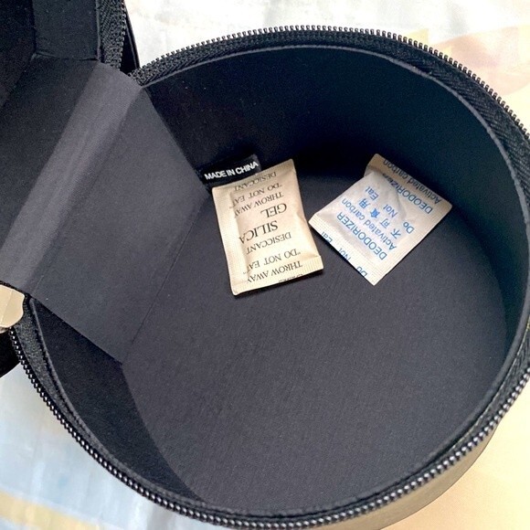 Mary Kay Makeup Cosmetics Round Embroidered Bag Case Detachable Handle - Picture 4 of 10